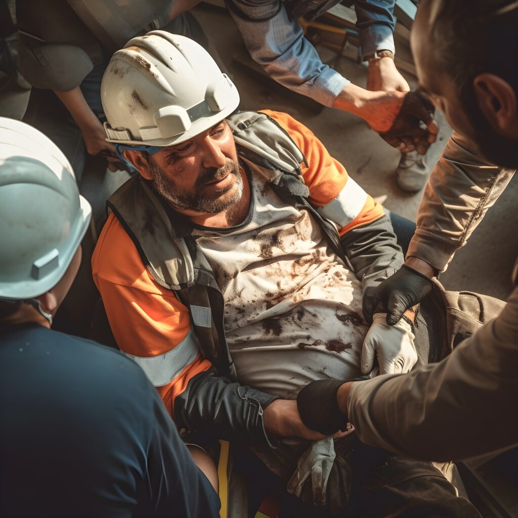 Injured on a construction site